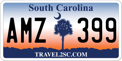 SC license plate AMZ399