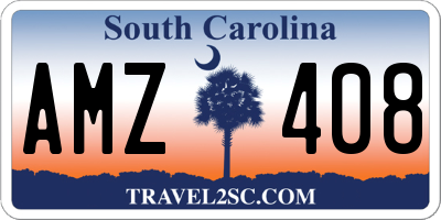 SC license plate AMZ408