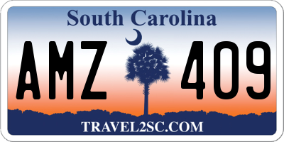 SC license plate AMZ409