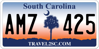 SC license plate AMZ425