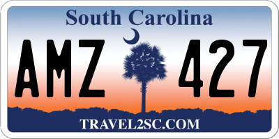 SC license plate AMZ427