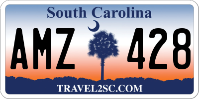 SC license plate AMZ428
