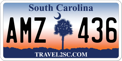 SC license plate AMZ436