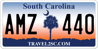 SC license plate AMZ440