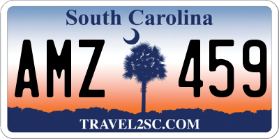 SC license plate AMZ459