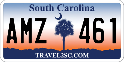SC license plate AMZ461