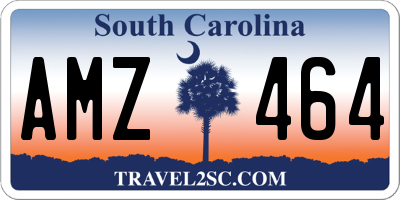 SC license plate AMZ464