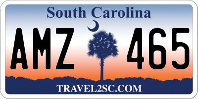SC license plate AMZ465