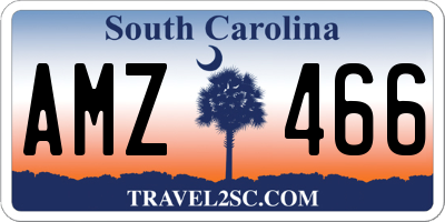 SC license plate AMZ466