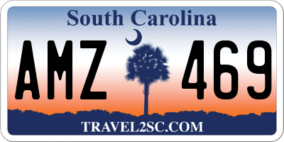 SC license plate AMZ469