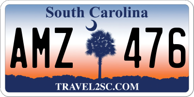 SC license plate AMZ476