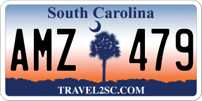 SC license plate AMZ479