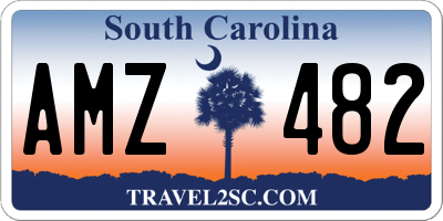 SC license plate AMZ482