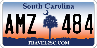SC license plate AMZ484