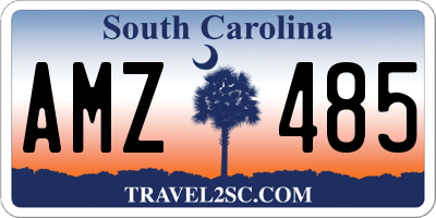 SC license plate AMZ485