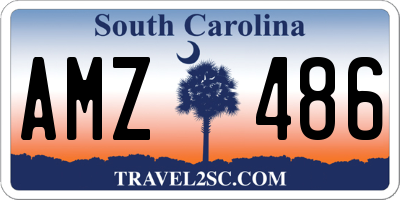 SC license plate AMZ486