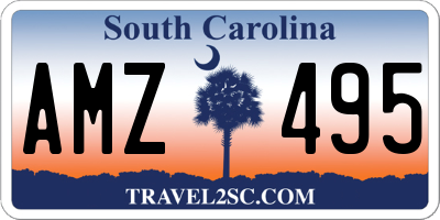 SC license plate AMZ495
