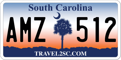 SC license plate AMZ512