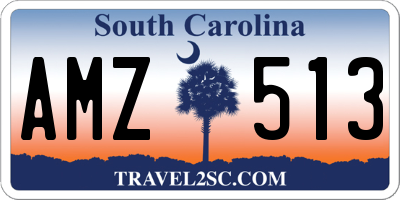 SC license plate AMZ513