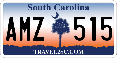 SC license plate AMZ515