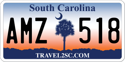SC license plate AMZ518