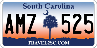 SC license plate AMZ525