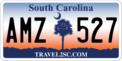 SC license plate AMZ527