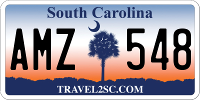 SC license plate AMZ548