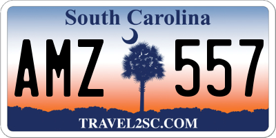 SC license plate AMZ557