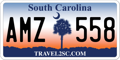 SC license plate AMZ558