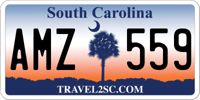 SC license plate AMZ559