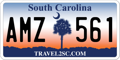 SC license plate AMZ561