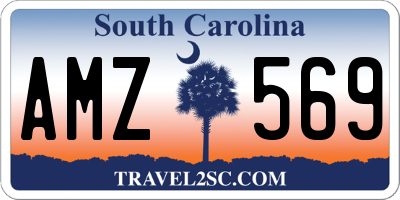 SC license plate AMZ569