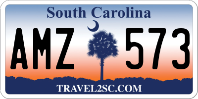SC license plate AMZ573