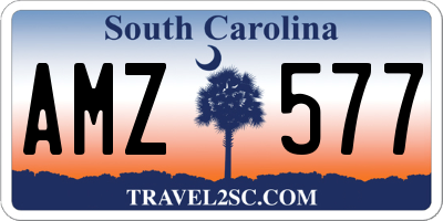 SC license plate AMZ577