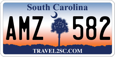 SC license plate AMZ582