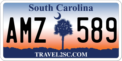 SC license plate AMZ589
