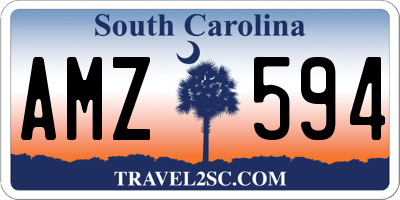 SC license plate AMZ594