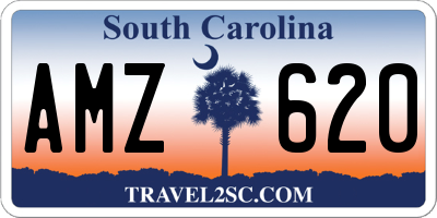 SC license plate AMZ620