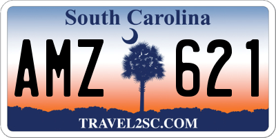 SC license plate AMZ621