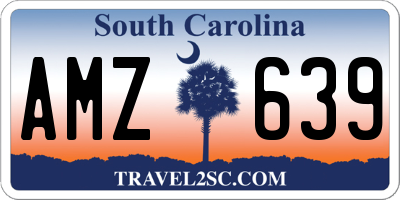 SC license plate AMZ639