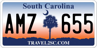 SC license plate AMZ655