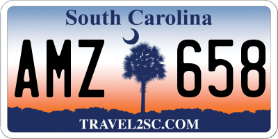 SC license plate AMZ658
