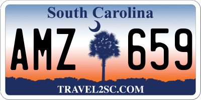 SC license plate AMZ659