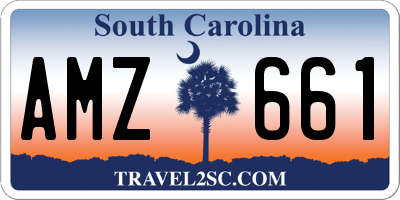 SC license plate AMZ661