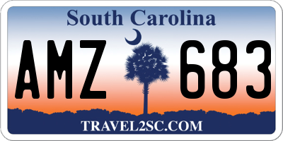 SC license plate AMZ683