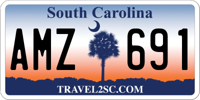 SC license plate AMZ691
