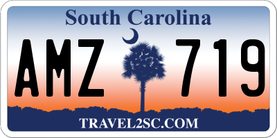 SC license plate AMZ719