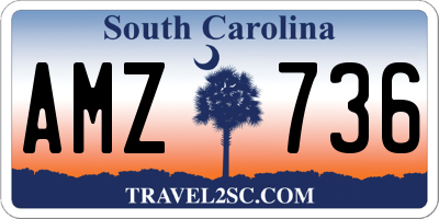 SC license plate AMZ736