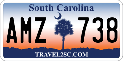 SC license plate AMZ738